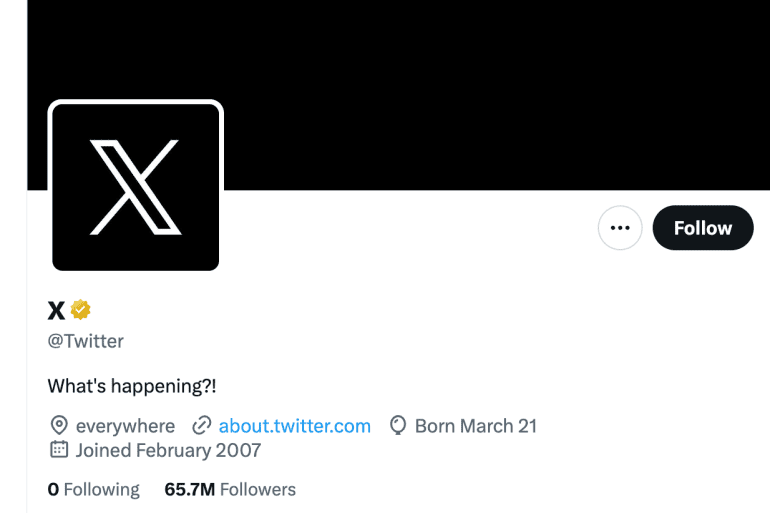 x logo